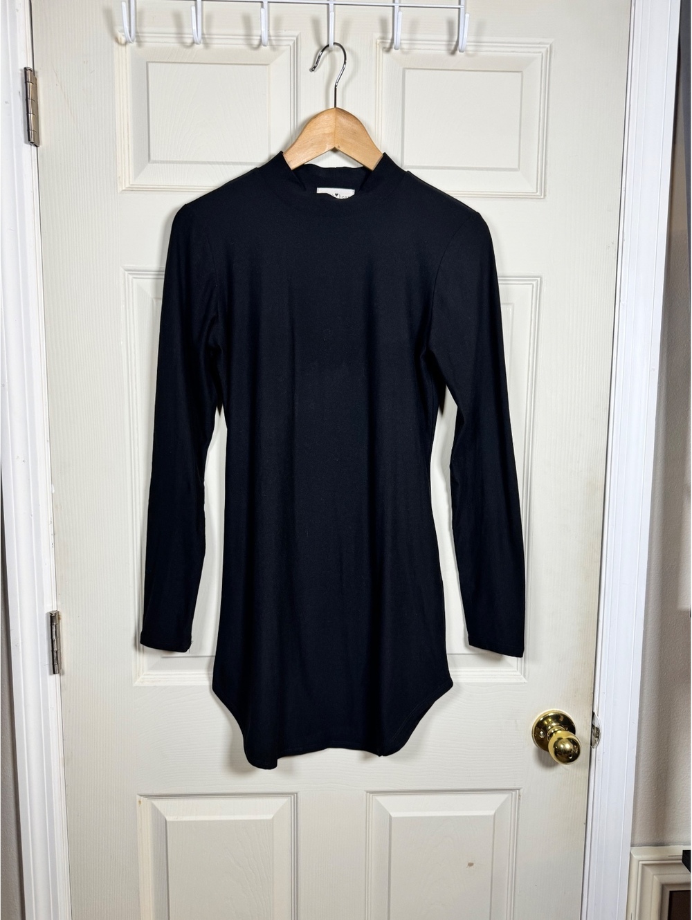 derek heart Black Long Sleeve Mock Neck Dress Medium